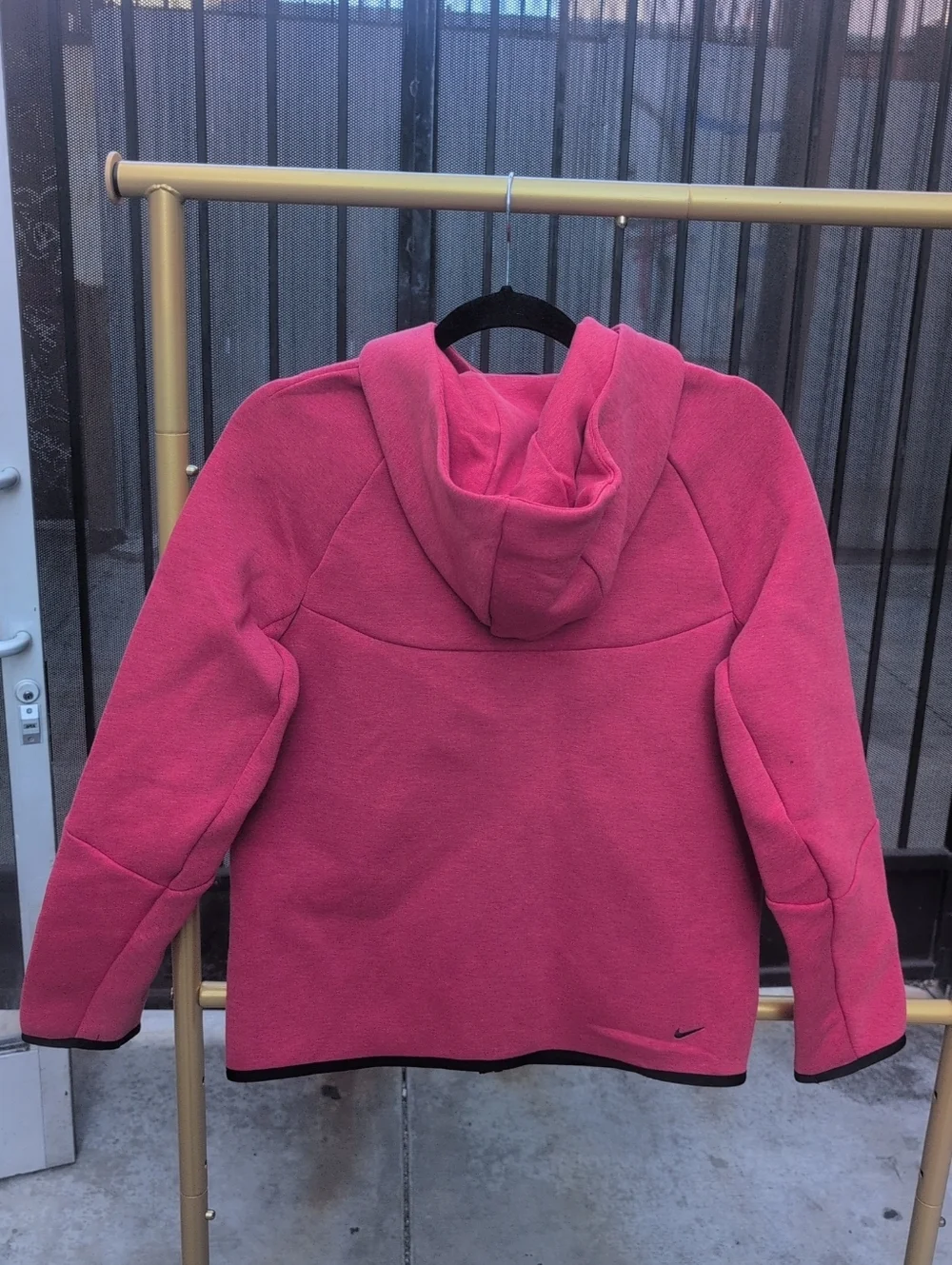 Kids' Red Nike Tech  Hooded Zip Jacket Size L